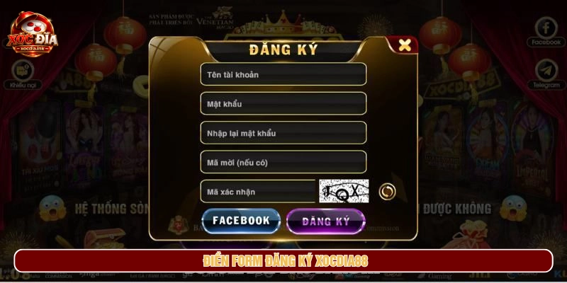 Xóc Đĩa Online - Luật Chơi, Cách Chơi, Link Truy Cập 2026 Điền form đăng ký tài khoản xóc đĩa online