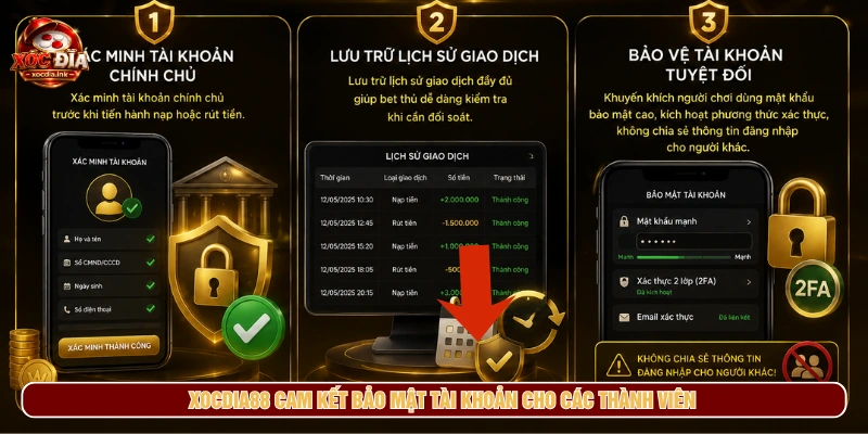Xóc Đĩa Online - Luật Chơi, Cách Chơi, Link Truy Cập 2026 Bảo mật tài khoản khi chơi xóc đĩa online